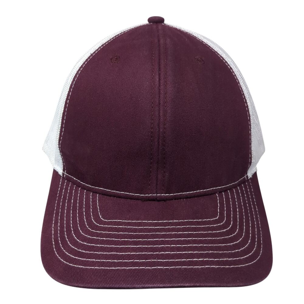 Sweet Caps Snapback Trucker Hat Red One Size Adjustable Lightweight Blank